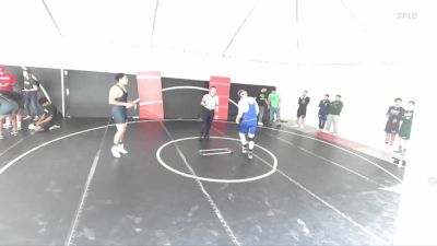 215 lbs Champ. Round 1 - Sam Keefer, Santa Monica High School Wrest vs Aaron Velasquez, Victor Villians