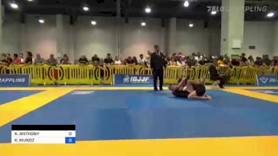 KOHLBY ANTHONY vs KEVIN MUNOZ 2022 American National IBJJF Jiu-Jitsu Championship