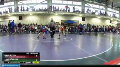 67 lbs Cons. Round 1 - Liam Bowman, Indiana vs Gage Etter, South Dearborn Wrestling Club