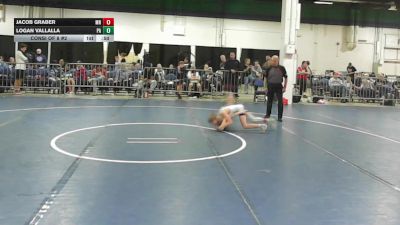 70 lbs Consi Of 8 #2 - Jacob Graber, MN vs Logan Vallalla, PA