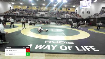 132 lbs Round Of 32 - Hunter Avalos, All Saints Episcopal vs Matt Hoban, The Haverford School