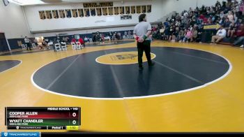 140 lbs Cons. Round 4 - Cooper Allen, Highland Park vs Wyatt Chandler, Highland Park