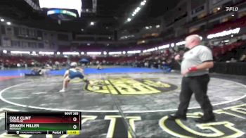 126 lbs Quarterfinal - Draken Miller, Meridian vs Cole Clint, Timberline