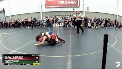 89-95 lbs Quarterfinal - Jennah ElBardicy, Scanlan Wrestling Academy vs Alliya Walker, Machine Shed