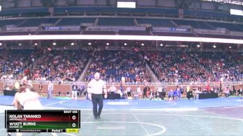 D3-126 lbs Cons. Semi - Wyatt Burns, Dundee HS vs Nolan Taranko, Whitehall HS
