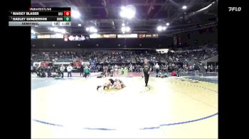 115 lbs Semifinal - Hadley Gunderson, Burns vs Maisey Blaser, Wasatch