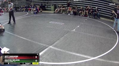 100 lbs Round 3 (6 Team) - Jett Sisemore, Oklahoma Elite vs Keaton Nelson, Kansas Cobra