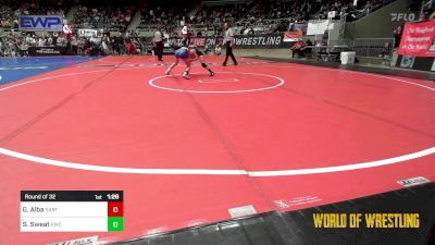 65 lbs Round Of 32 - Gabriella Alba, SARfit vs Sadie Sweat, Kalispell Wrestling Club