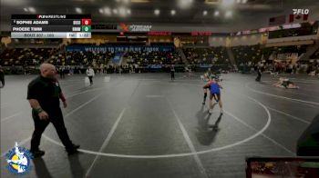 100 lbs Champ. Round 2 - Phoebe Timm, Raccoon River-Northwest vs Sophie Adams, Decorah