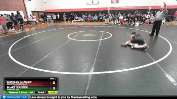 144 lbs Champ. Round 2 - Charles Grasley, Rockton (HONONEGAH) vs Blake Slusser, FREEPORT (HS)