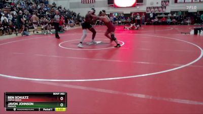 215 lbs Quarterfinal - Ben Schultz, Maple Grove vs Javon Johnson, MAHACA