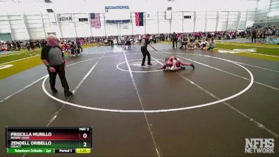 120 lbs Semifinal - Zendell Oribello, Legacy vs Priscilla Murillo, Desert Oasis