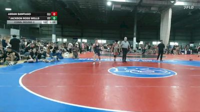 126 lbs Cons. Round 3 - Aedan Santiago, Clover vs Jackson Ross Wells, VA Team Predator