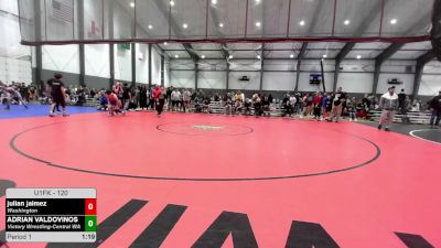 120 lbs Champ. Rd Of 16 - Julian Jaimez, Washington vs ADRIAN VALDOVINOS, Victory Wrestling-Central WA