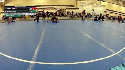 149 lbs 3rd Place Match - Noah Ruibal, John Carroll University vs Jon Huggler, Cornerstone University