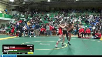 126 lbs Quarterfinal - Roman Parobek, ASHLAND vs Collin Twigg, WAUSEON