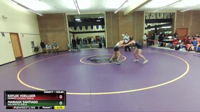 130lbs Cons. Round 2 - Mariana Santiago, Willamette (Girls) vs Kaylee Voellger, Kennedy Catholic (Girls)