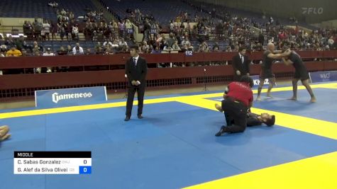 Christian Sabas Gonzalez vs Gerson Alef Da Silva Oliveira 2024 Pan IBJJF Jiu-Jitsu No-Gi Championship