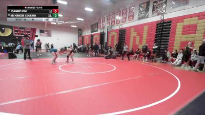 140 lbs Cons. Round 3 - McKenzie Collins, Sultana vs Joanne Kim, La Canada