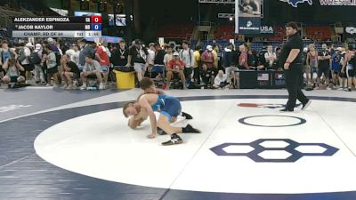 120 lbs Champ. Rd Of 64 - Alekzander Espinoza, California vs Jacob Naylor, Maryland
