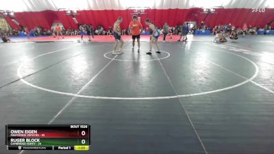 142-142 A Round 2 - Owen Eigen, Mahtomedi Zephyrs vs Ruger Block, Cambridge-Isanti