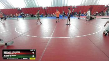 132-134 lbs Round 2 - Dawson Hull, Geneseo vs Michael Heimberg, Thunderbird WC