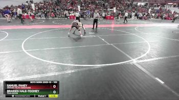 105 lbs Quarterfinal - Samuel Fahey, Oregon Youth Wrestling vs Braiden Hale-Toomey, Team Nazar