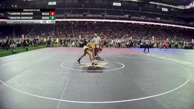 D1-126 lbs Champ. Round 1 - Deacon Morgan, Rochester Adams vs Landon Johnson, John Glenn HS (Westland)