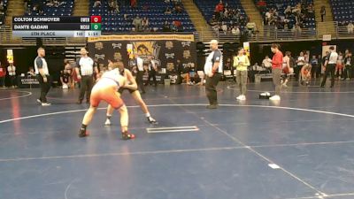 157 lbs 5th Place - Colton Schwoyer, Owen J. Roberts vs Dante Gadani, McGuffey