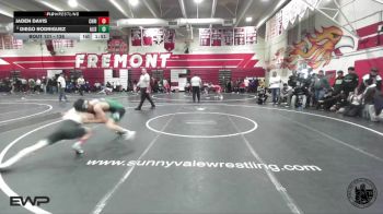 126 lbs Champ. Round 2 - Diego Rodriguez, Alisal vs Jaden Davis, Christopher