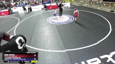 70 lbs Cons. Round 1 - Reid Simon, Project 8 Wrestling vs Zander Franklin, McKinleyville Freestyle Wrestling Club