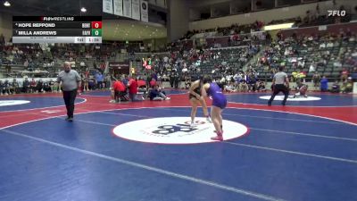 6A 120 lbs Cons. Semi - Hope Reppond, Bentonville vs Milla Andrews, Fayetteville
