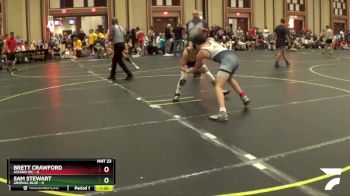 117 lbs Quarterfinals (8 Team) - Sam Stewart, Arsenal Blue vs Brett Crawford, Ascend WC