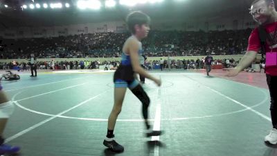 130 lbs Round Of 32 - James Anderson, Mustang Middle School vs Cameron Bougher, Mannford