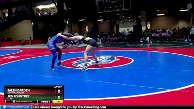 2A-157 lbs Quarterfinal - Jed Rountree, Cook vs Jalen Darden, Central (Macon)