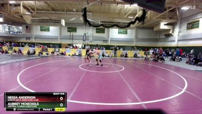 100 lbs 3rd Place Match - Nessa Anderson, Dakota Boyz Wrestling Club vs Aubrey McNichols, Central Florida Wrestling