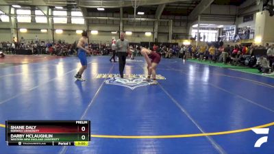 197 lbs Prelim - Shane Daly, Norwich University vs Darby McLaughlin, Western New England University