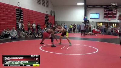 Round 1 - Maxiumus Wunnenberg, Mediapolis Youth Wrestling vs Tayshawn Luckett, DC Elite