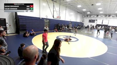 63 lbs Semifinal - Caleb Johnson, Rancho Bernardo Wrestling Club vs Kayan Eskandari, Socal Hammers Wrestling Club