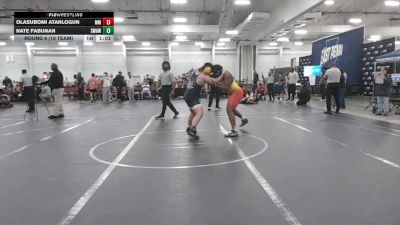 215 lbs Round 6 (10 Team) - Nate Fabunan, Savage WA White vs Olasubomi Atanlogun, Maryland Mallets