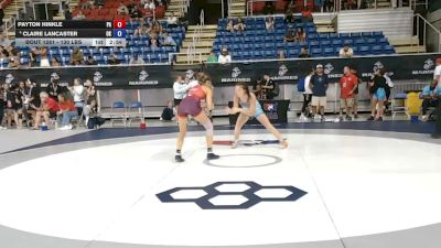 130 lbs Champ. Rd Of 32 - Payton Hinkle, Pennsylvania vs Claire Lancaster, Oklahoma