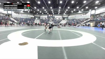 141 lbs Champ. Round 2 - Jeffery Richards, Mt. Olive vs Zander Phaturos, Campbell University