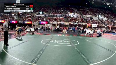 A - 126 lbs Cons. Semi - Aiden Smith, Custer Co. (Miles City) vs Haydan Frieboes, Custer Co. (Miles City)