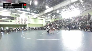120 lbs Champ. Round 1 - Kye Santiago, EAGLE ROCK vs Rubin Soliz, SAN FERNANDO