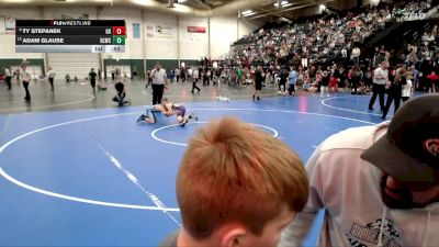 100 lbs Cons. Round 1 - Ty Stepanek, GI Grapplers vs Adam Glause, Decatur Lakers Wrestling Club