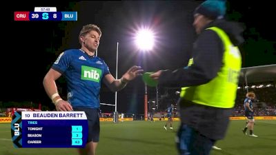 Beauden Barrett Scores For The Blues vs The Crusaders In The Super Rugby Semi-Final