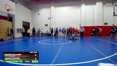 126 lbs Cons. Round 4 - Darion Douthit, Warren Wrestling Academy vs Kolter GALLOWAY, Hamilton Heights