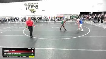 190 lbs Champ. Round 1 - Antonio Thompson, Oshkosh North vs Caleb Klimek, Peshtigo