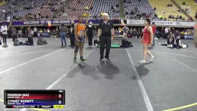 160 lbs Quarters & 1st Wb (16 Team) - Cydney Bassett, Indiana Tech vs Madison Diaz, Grand View