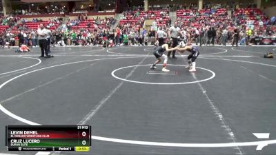 73 lbs Cons. Round 3 - Levin Demel, El Dorado Wrestling Club vs Cruz Lucero, Duran Elite